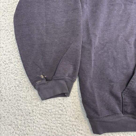 Vintage Carhartt Heavyweight Full Zip Hooded Sweatshirt Blue 102974 - 2XL Tall - Picture 3 of 13